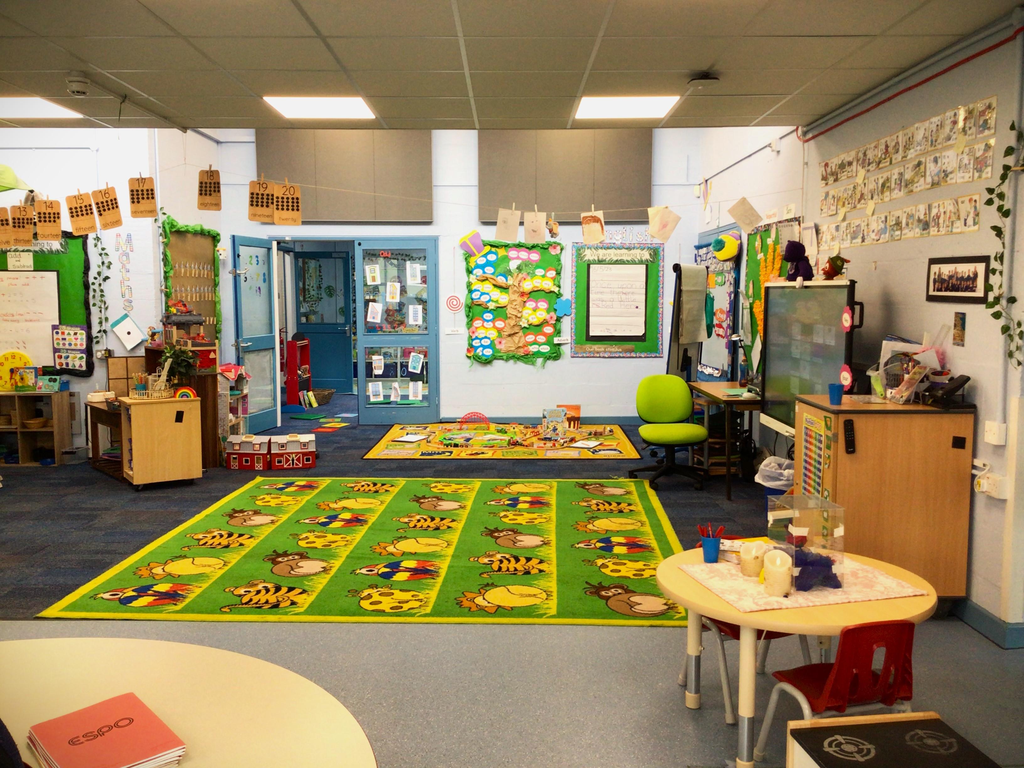 Our large classroom space has accessible toilets, a boot room and quiet room.